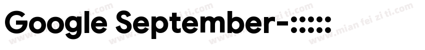 Google September字体转换